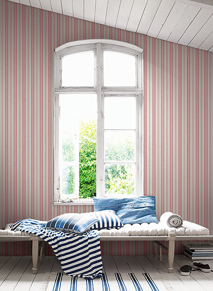 WALLQUEST | | Nantucket Stripes 2