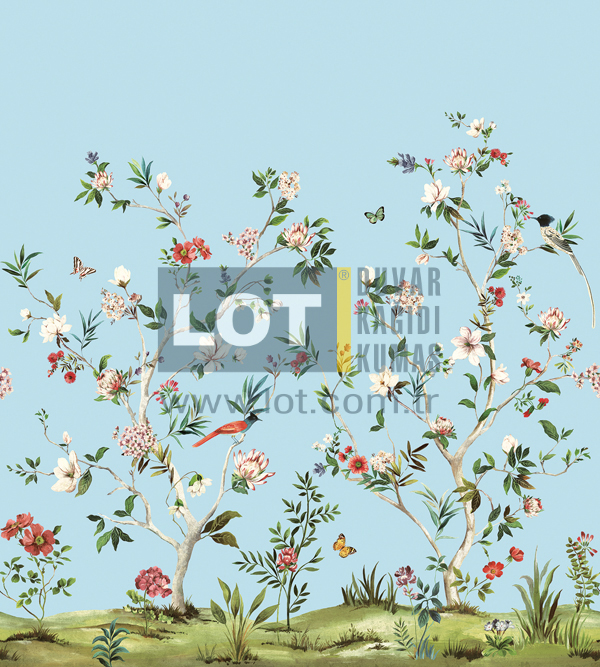 Chinoiserie Magnolia Mural DB30502M