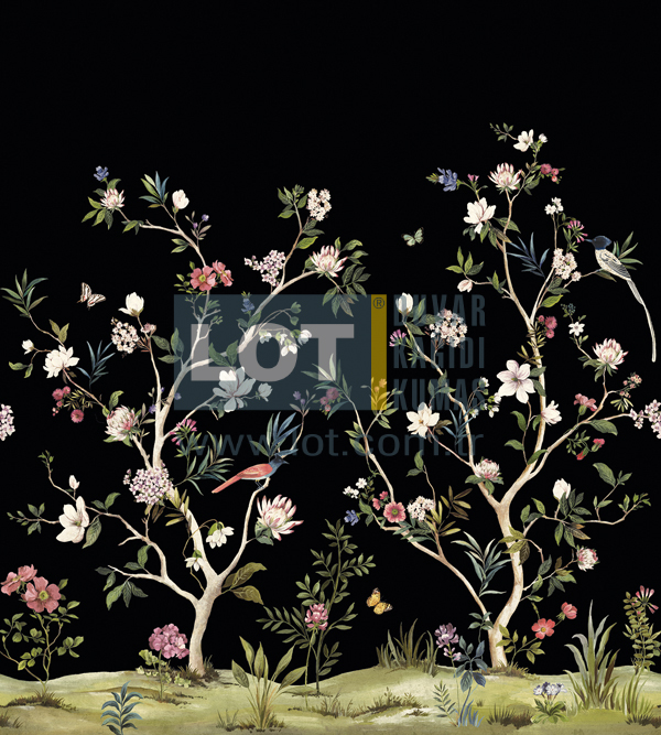 Chinoiserie Magnolia Mural DB30510M